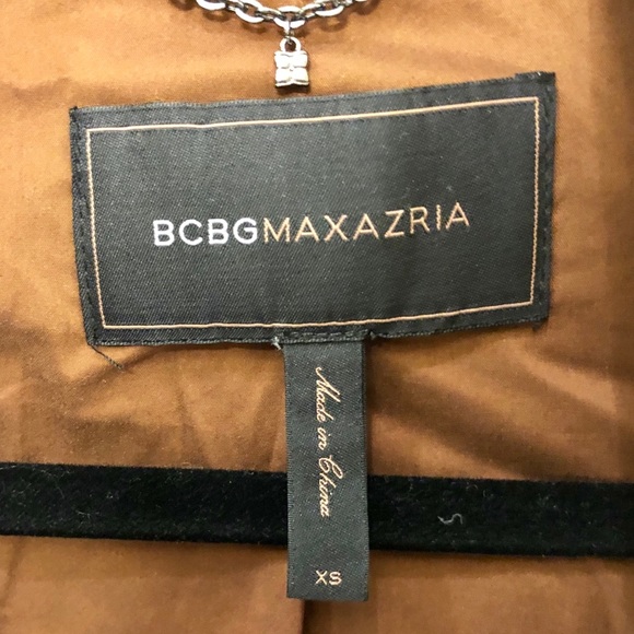 BCBG MaxAzria Brown Faux Suede Cropped Jacket - Picture 3 of 3